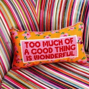 Furbish Needlepoint Pillow